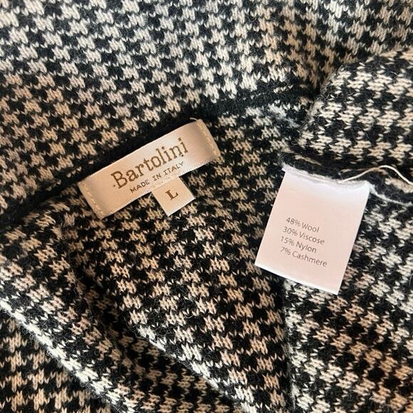 Bartolini made in Italy houndstooth cardigan - wool, cashmere blend - size L - Picture 4 of 6